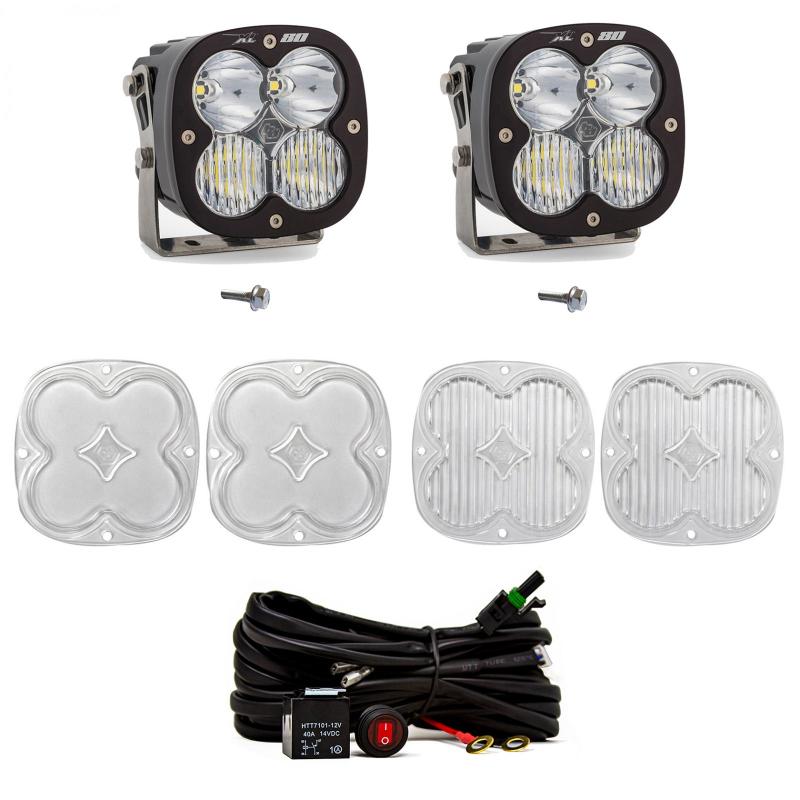 Baja Designs 2021+ Ford Bronco A Kit de luces Piller XL80 D/C