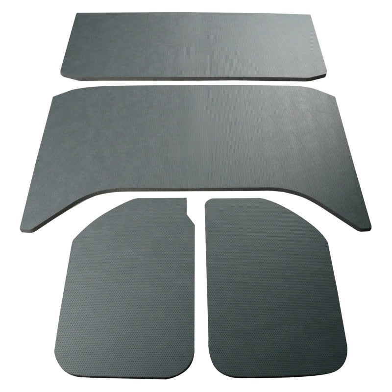 DEI 11-18 Jeep Wrangler JK 4 puertas Boom Mat Headliner - 4 piezas - Aspecto de cuero gris