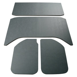 DEI 11-18 Jeep Wrangler JK 4 puertas Boom Mat Headliner - 4 piezas - Aspecto de cuero gris