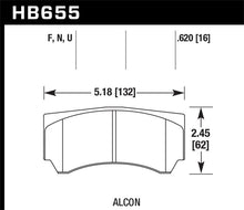 Cargar imagen en el visor de la galería, Hawk Alcon RC4498X600 Street HP Plus Brake Pads
