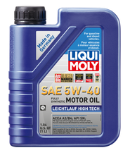 Cargar imagen en el visor de la galería, LIQUI MOLY 1L Leichtlauf (Low Friction) High Tech Motor Oil SAE 5W40