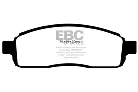 EBC 04 Ford F150 4.2 (2WD) Pastillas de freno delanteras de servicio adicional de 6 lengüetas