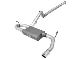 aFe Scorpion Escape Cat-Back de acero de aluminio de 2-1/2 pulgadas con punta Pol 07-18 Jeep Wrangler (JK) V6-3.6L/3.8L