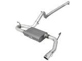 aFe Scorpion Escape Cat-Back de acero de aluminio de 2-1/2 pulgadas con punta Pol 07-18 Jeep Wrangler (JK) V6-3.6L/3.8L
