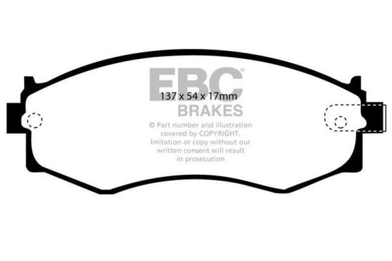 EBC 89-94 Nissan Skyline (R32) 2.0 GTE Pastillas de freno delanteras Bluestuff