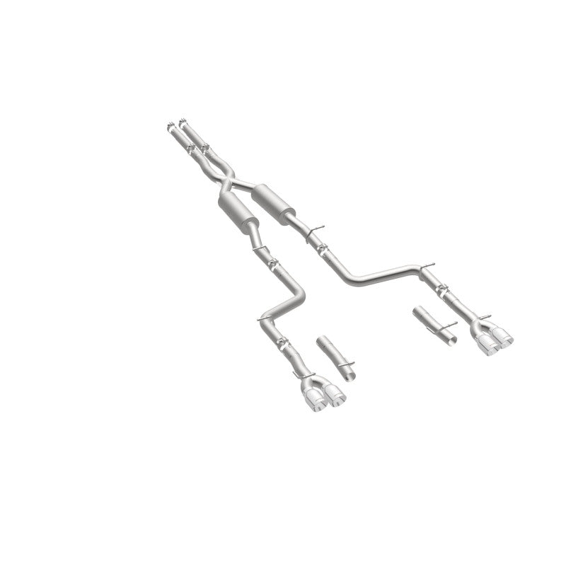 MagnaFlow Cat-Back, SS, 2.5 pulgadas, cuádruple trasero dividido con punta de 3.5 pulgadas 2015 Dodge Challenger 3.6L V6