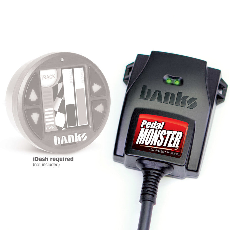Refuerzo de sensibilidad del acelerador Monster del pedal de potencia de Banks para uso con Exst. iDash-07-19 Ram 2500/3500