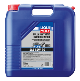 LIQUI MOLY 20L Aceite para engranajes hipoides totalmente sintético (GL4/5) 75W90