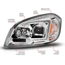 Cargar imagen en el visor de la galería, ANZO 05-10 Chevrolet Cobalt / 07-10 Pontiac G5 LED Projector Headlights Black Housing