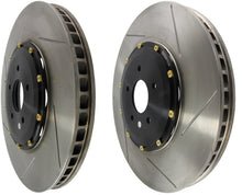 Cargar imagen en el visor de la galería, StopTech 09-11 Nissan GT-R Front Slotted Bare Iron 380x34mm Aero-Rotor Kit Pair