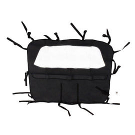 Rampage 80-83 Jeep CJ5 / 80-86 CJ7 / 97-06 Wrangler TJ / 87-95 / Wrangler YJ Cortavientos Vinilo Negro