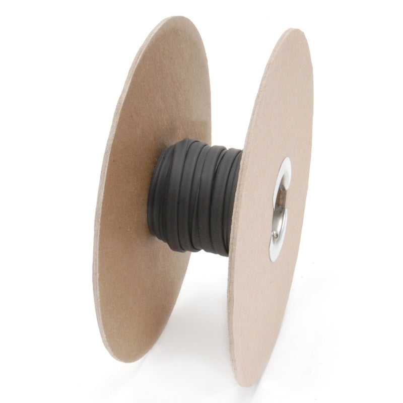 Tubo retráctil DEI de alta temperatura, carrete de 6 mm x 50 pies, negro