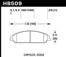 Cargar imagen en el visor de la galería, Hawk 2013-2014 Chrysler 200 (w/XR1 Brakes) HPS 5.0 Front Brake Pads