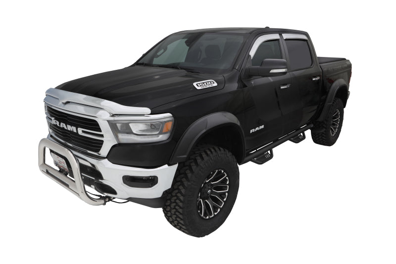 Bushwacker 09-18 Ram 1500 con caja Fleetside de 67.4 pulgadas (Ex. R/T y Rebel) DRT Style Flares 4 piezas - Negro