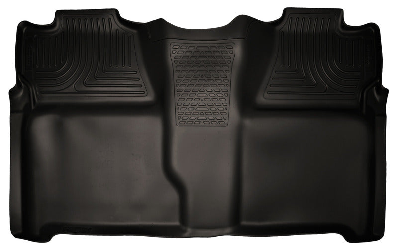 Husky Liners 07-13 Chevy Silverado 1500/2500HD Crew Cab PU Weatherbeater negro 2º asiento revestimiento de piso