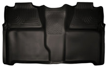 Cargar imagen en el visor de la galería, Husky Liners 07-13 Chevy Silverado 1500/2500HD Crew Cab PU Weatherbeater negro 2º asiento revestimiento de piso