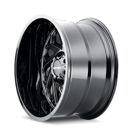 Mayhem 8112 Essex 22x12 / 5x127 BP / -51mm Offset / 87.1mm Buje Negro con rueda de radios fresados