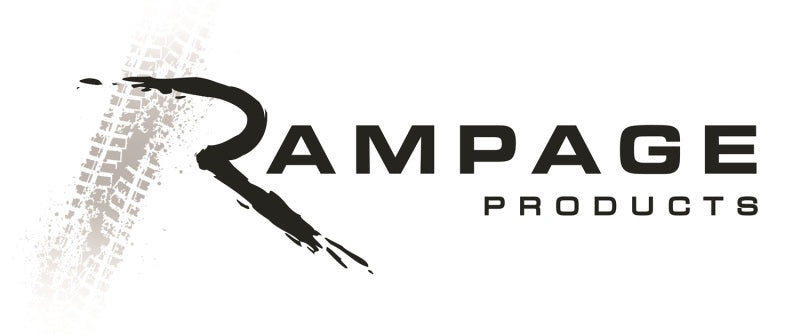 Rampage 2007-2018 Jeep Wrangler(JK) Guardabarros de acero - Delgado - Negro