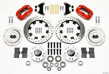 Cargar imagen en el visor de la galería, Wilwood Forged Dynalite Front Kit 12.19in Drilled Red 49-54 Chevy/53-62 Corvette (*Line Kit Needed*)