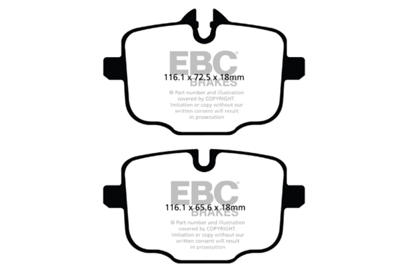EBC 2021+ BMW M3/M4 3.0TT (G80/G82/G83) Pastillas de freno traseras Bluestuff