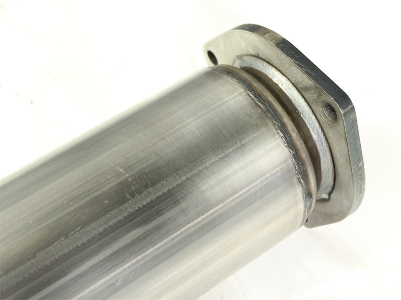 aFe Atlas 5in DPF-Back Aluminized Steel Exh Sys Ford Diesel Trucks 11-14 v8-6.7L td punta negra arrugada