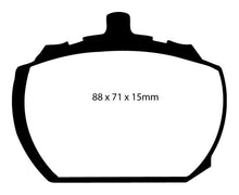 Cargar imagen en el visor de la galería, Pastillas de freno delanteras EBC 73-76 Mg MGB GT V8 3.5 Redstuff