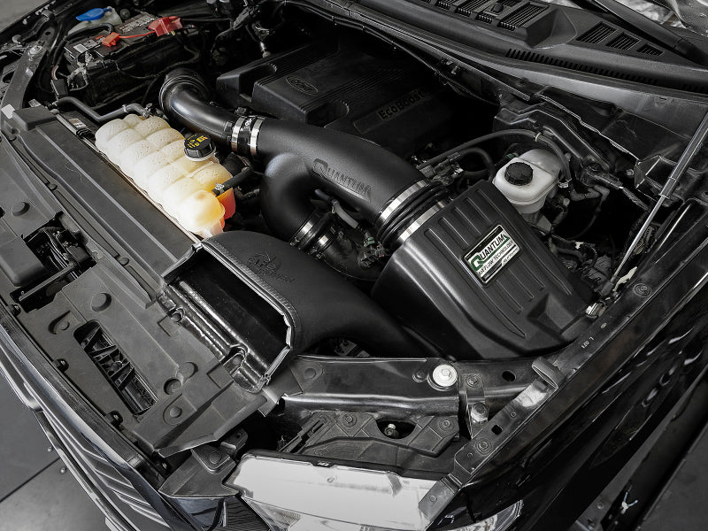 Sistema de admisión de aire frío aFe Quantum Pro 5R 15-18 Ford F150 EcoBoost V6-3.5L/2.7L - Engrasado