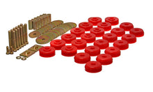 Cargar imagen en el visor de la galería, Energy Suspension Chevy 59-64 Belair/Biscayne/Caprice/Impala /59-63 El Camino Red Body Mount Set