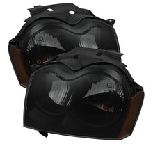 Cargar imagen en el visor de la galería, Xtune Jeep Grand Cherokee 05-07 Crystal Headlights Black Smoked HD-JH-JGC05-AM-BSM