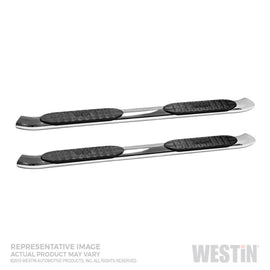 Westin 19-22 Chev/GMC Silverado/Sierra 1500 DC (Excl. 2019 Ltd) PRO TRAXX 5 Barras de paso Nerf ovaladas - SS