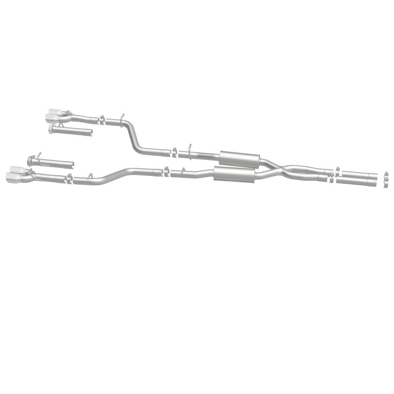 MagnaFlow Cat-Back, SS, 2.5 pulgadas, cuádruple trasero dividido con punta de 3.5 pulgadas 2015 Dodge Challenger R/T 5.7L