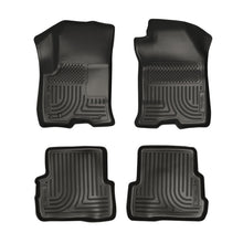 Cargar imagen en el visor de la galería, Husky Liners 08-11 Ford Focus WeatherBeater Combo Revestimientos de piso negros