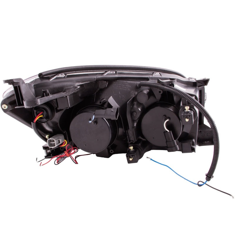 ANZO 2006-2008 Toyota Rav4 Faros delanteros con proyector con halo negro