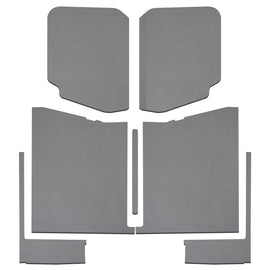 DEI 20-22 Jeep Gladiator JT Kit completo de tapete para techo de 4 puertas - 7 piezas - Aspecto de cuero gris