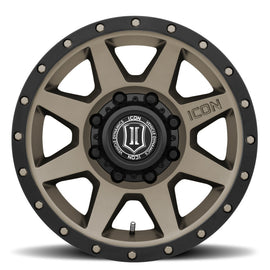 ICON Rebound HD 18x9 8x6.5 12mm Offset 5.5in BS Rueda de bronce con diámetro de 121.4mm