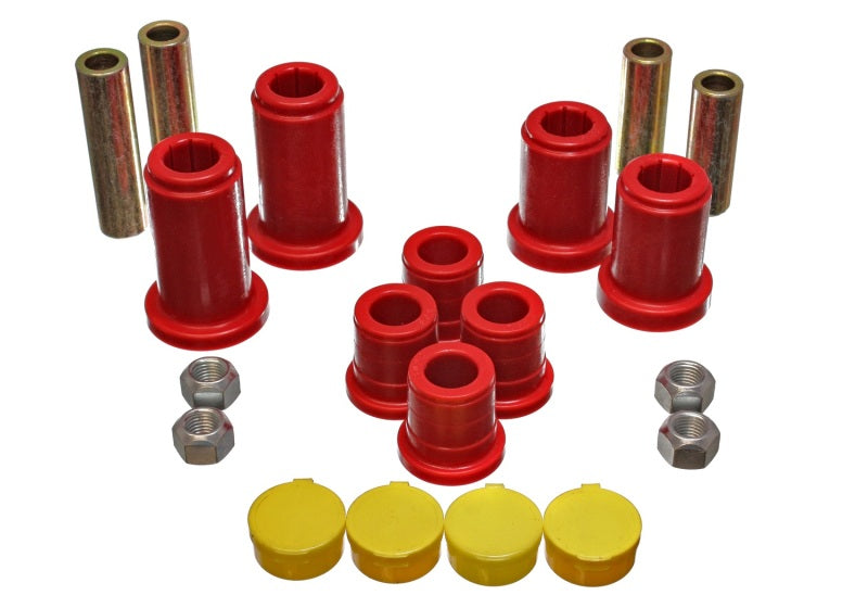 Energy Suspensión 98-99 Tahoe/Yukon/Denali / 98-95 K5 Blazer 4WD Juego de bujes delanteros C/A rojos