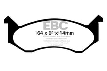 Cargar imagen en el visor de la galería, EBC 96-97 Dodge Ram Van B1500 Pastillas de freno delanteras Yellowstuff