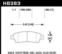 Cargar imagen en el visor de la galería, Pastillas de freno traseras Hawk Buick/Chevy Truck/GMC/Isuzu/Olds/HPS Street
