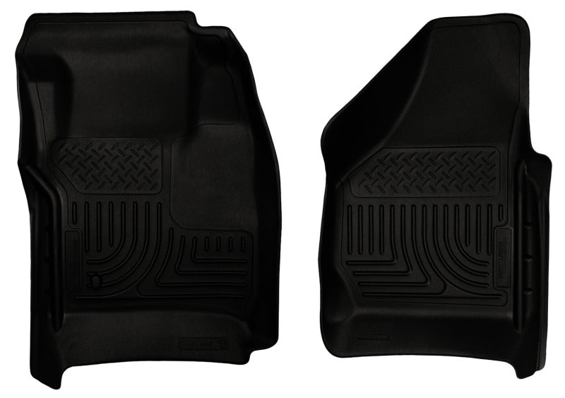 Husky Liners 08-10 Ford SuperDuty Regular/Super/Crew Cab WeatherBeater Revestimientos de piso negros