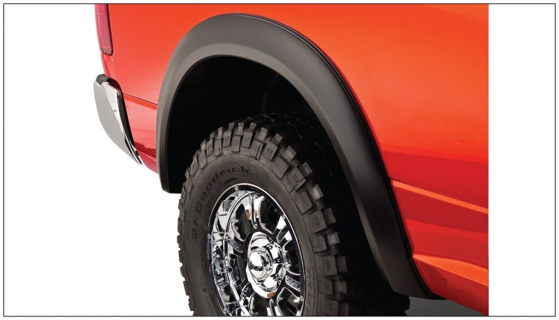 Bushwacker 02-08 Dodge Ram 1500 Fleetside Extend-A-Fender estilo bengalas 4 piezas 78.0/96.0 pulgadas cama - negro