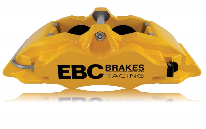 EBC Racing 92-00 BMW M3 (E36) Pinza delantera izquierda Apollo-4 amarilla
