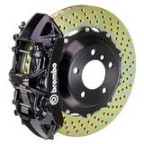 Brembo 05-13 Corvette Front GT BBK 6 pistones fundidos 355x32 2 piezas rotor perforado-negro