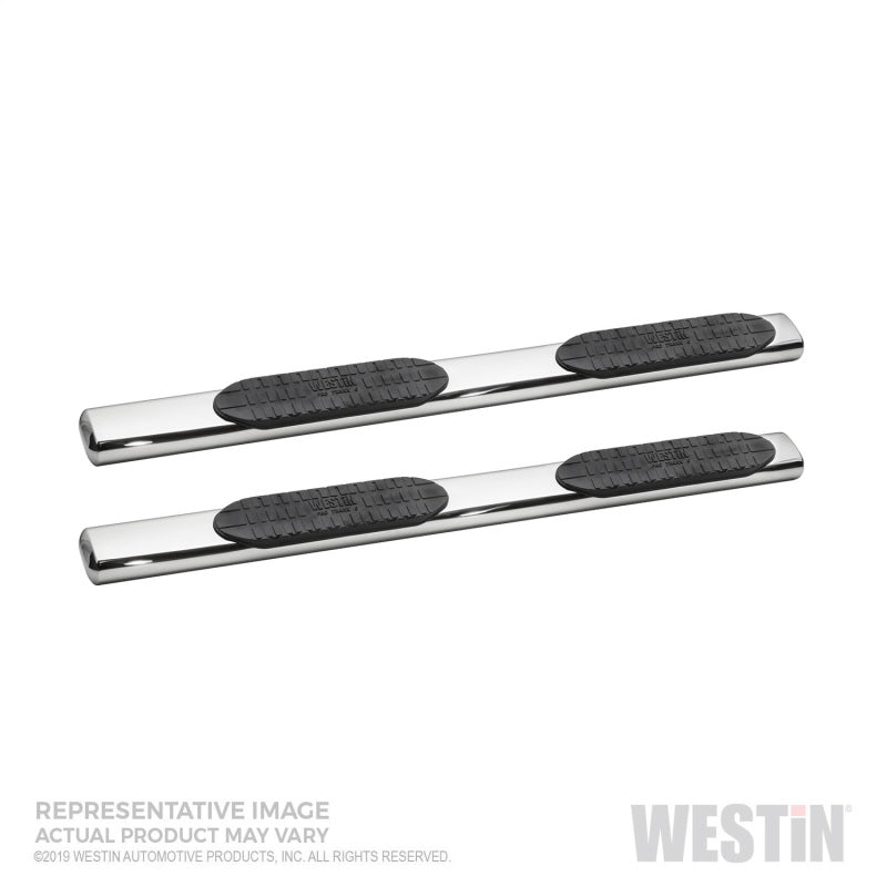 Westin 2019 Chevrolet Silverado Double Cab PRO TRAXX 6 Barras de paso Nerf ovaladas - Acero inoxidable