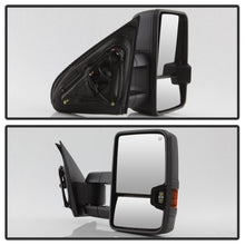 Cargar imagen en el visor de la galería, xTune Chevy Silverado 14-16 Heated Amber LED Signal Telescoping Mirrors MIR-CSIL14S-G2-PWH-AM-SET