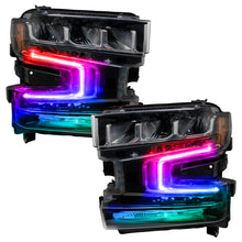 Cargar imagen en el visor de la galería, Oracle 19-21 Chevy Silverado 1500 RGB+W Headlight DRL Upgrade Kit - ColorSHIFT 2 SEE WARRANTY