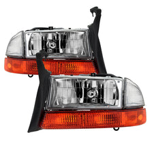 Cargar imagen en el visor de la galería, xTune Dodge Dakota 97-04 OEM Style Headlights w/ Bumper Signal Lights - Chrome HD-JH-DDAK97-OE-SET