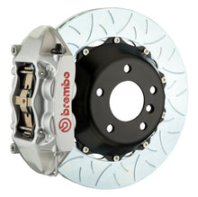 Cargar imagen en el visor de la galería, Brembo 10-15 Camaro SS/V6 Camaro ZL1 Rr GT BBK 4 Pist Cast 380x28 2pc Rotor Slotted Type3-Silver