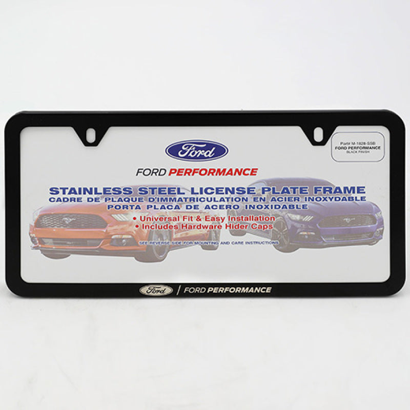 Marco para matrícula Ford Racing Ford Performance Slim - Acero inoxidable negro