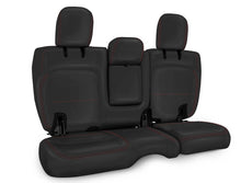 Load image into Gallery viewer, PRP 2018+ Jeep Wrangler JLU/4 Door Rear Bench Cover w/ Leather Interior - Black w/ Red Stitching