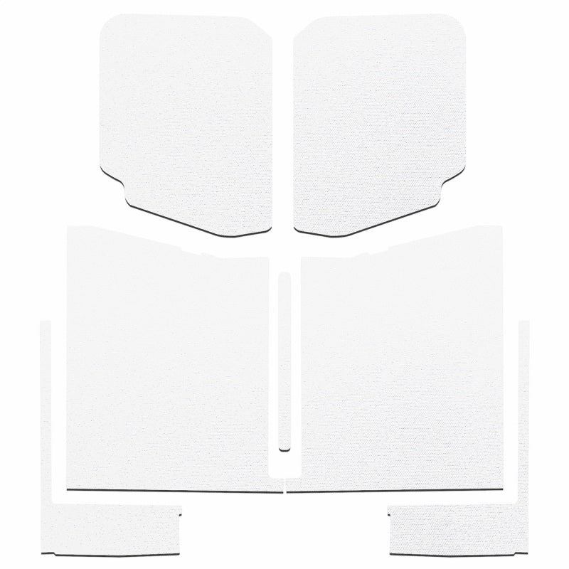 DEI 20-22 Jeep Gladiator JT Kit completo de tapete para techo de 4 puertas - 7 piezas - Blanco